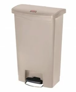 Cheap 💯 Rubbermaid Slim Jim Step On Front Pedal Beige 50Ltr 😀