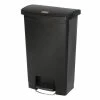 Best Sale 🌟 Rubbermaid Slim Jim Front Step-On Pedal Bin Black 50Ltr 🎉
