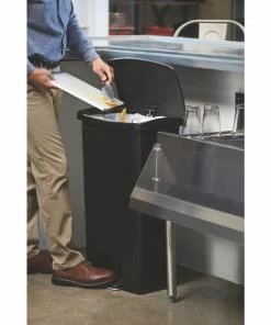 Wholesale 😉 Rubbermaid Slim Jim Step On Front Pedal Black 68Ltr 👏 9 Wholesale 😉 Rubbermaid Slim Jim Step On Front Pedal Black 68Ltr 👏 -Cleaning & Janitorial Supplies Shop gl034 steponfrontpedalblack68