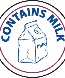 Cheap 💯 Vogue Food Allergen Label Milk (Pack Of 1000) 😀