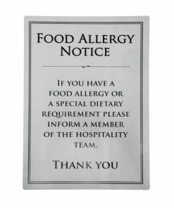 Best deal ๐ฅฐ Non Branded Brushed Steel Food Allergy Sign ๐