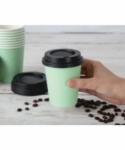 Top 10 🧨 Fiesta Recyclable Coffee Cups Single Wall Turquoise 225ml / 8oz ❤️ -Cleaning & Janitorial Supplies Shop gp400 gp403