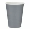 Hot Sale 🌟 Fiesta Recyclable Coffee Cups Single Wall Charcoal 340ml / 12oz (Pack Of 1000) ❤️