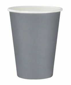 Hot Sale ๐ Fiesta Recyclable Coffee Cups Single Wall Charcoal 340ml / 12oz (Pack Of 1000) โค๏ธ