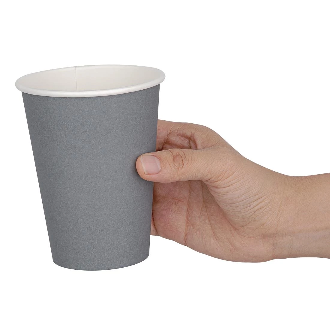 Hot Sale 🌟 Fiesta Recyclable Coffee Cups Single Wall Charcoal 340ml / 12oz (Pack Of 1000) ❤️ 3 Hot Sale 🌟 Fiesta Recyclable Coffee Cups Single Wall Charcoal 340ml / 12oz (Pack Of 1000) ❤️ - Image 3