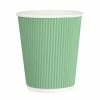 Coupon ⌛ Fiesta Recyclable Coffee Cups Ripple Wall Turquoise 225ml / 8oz (Pack Of 500) ✨