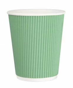 Coupon ⌛ Fiesta Recyclable Coffee Cups Ripple Wall Turquoise 225ml / 8oz (Pack Of 500) ✨