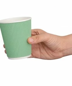 Coupon ⌛ Fiesta Recyclable Coffee Cups Ripple Wall Turquoise 225ml / 8oz (Pack Of 500) ✨ -Cleaning & Janitorial Supplies Shop gp421 hotcups3
