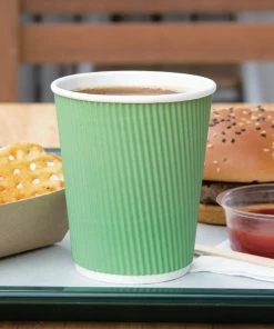 Coupon ⌛ Fiesta Recyclable Coffee Cups Ripple Wall Turquoise 225ml / 8oz (Pack Of 500) ✨ -Cleaning & Janitorial Supplies Shop gp421 hotcups4