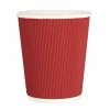 Top 10 ⌛ Fiesta Recyclable Coffee Cups Ripple Wall Red 225ml / 8oz ⌛