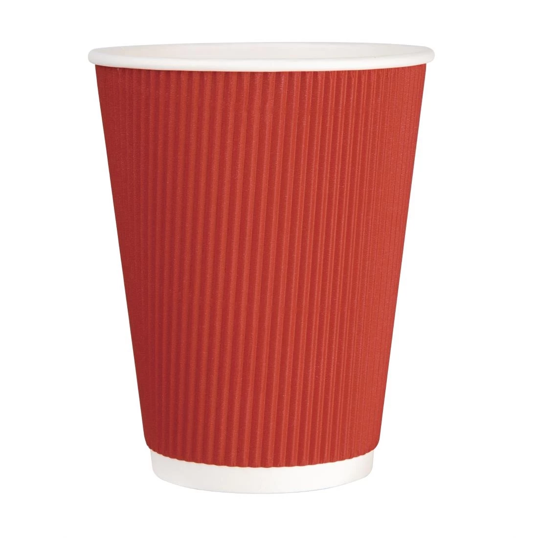 Best Pirce 💯 Fiesta Recyclable Coffee Cups Ripple Wall Red 340ml / 12oz 🔔 1 Best Pirce 💯 Fiesta Recyclable Coffee Cups Ripple Wall Red 340ml / 12oz 🔔