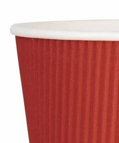 Best Pirce 💯 Fiesta Recyclable Coffee Cups Ripple Wall Red 340ml / 12oz 🔔 11 Best Pirce 💯 Fiesta Recyclable Coffee Cups Ripple Wall Red 340ml / 12oz 🔔 -Cleaning & Janitorial Supplies Shop gp425 hotcups5