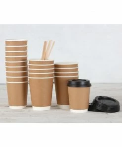New 😍 Fiesta Recyclable Coffee Cups Double Wall Kraft 225ml / 8oz ✔️ 14 New 😍 Fiesta Recyclable Coffee Cups Double Wall Kraft 225ml / 8oz ✔️ -Cleaning & Janitorial Supplies Shop gp427 gp440 gp436 cw715 18 1
