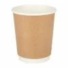 New 😍 Fiesta Recyclable Coffee Cups Double Wall Kraft 225ml / 8oz ✔️