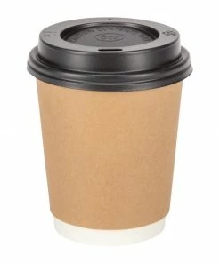 New 😍 Fiesta Recyclable Coffee Cups Double Wall Kraft 225ml / 8oz ✔️ 12 New 😍 Fiesta Recyclable Coffee Cups Double Wall Kraft 225ml / 8oz ✔️ -Cleaning & Janitorial Supplies Shop gp436 cw715