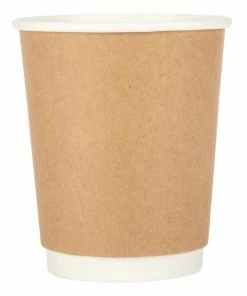 New 😍 Fiesta Recyclable Coffee Cups Double Wall Kraft 225ml / 8oz ✔️ 10 New 😍 Fiesta Recyclable Coffee Cups Double Wall Kraft 225ml / 8oz ✔️ -Cleaning & Janitorial Supplies Shop gp436 new