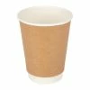 Discount ❤️ Fiesta Recyclable Coffee Cups Double Wall Kraft 340ml / 12oz 😉