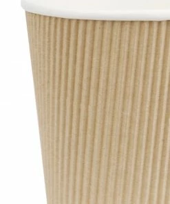Best Sale 🛒 Fiesta Recyclable Coffee Cups Ripple Wall Kraft 225ml / 8oz 🛒 14 Best Sale 🛒 Fiesta Recyclable Coffee Cups Ripple Wall Kraft 225ml / 8oz 🛒 -Cleaning & Janitorial Supplies Shop gp442 fiestahotcupsripplewallkraft3