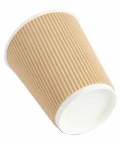 Best Sale 🛒 Fiesta Recyclable Coffee Cups Ripple Wall Kraft 225ml / 8oz 🛒 12 Best Sale 🛒 Fiesta Recyclable Coffee Cups Ripple Wall Kraft 225ml / 8oz 🛒 -Cleaning & Janitorial Supplies Shop gp443 under