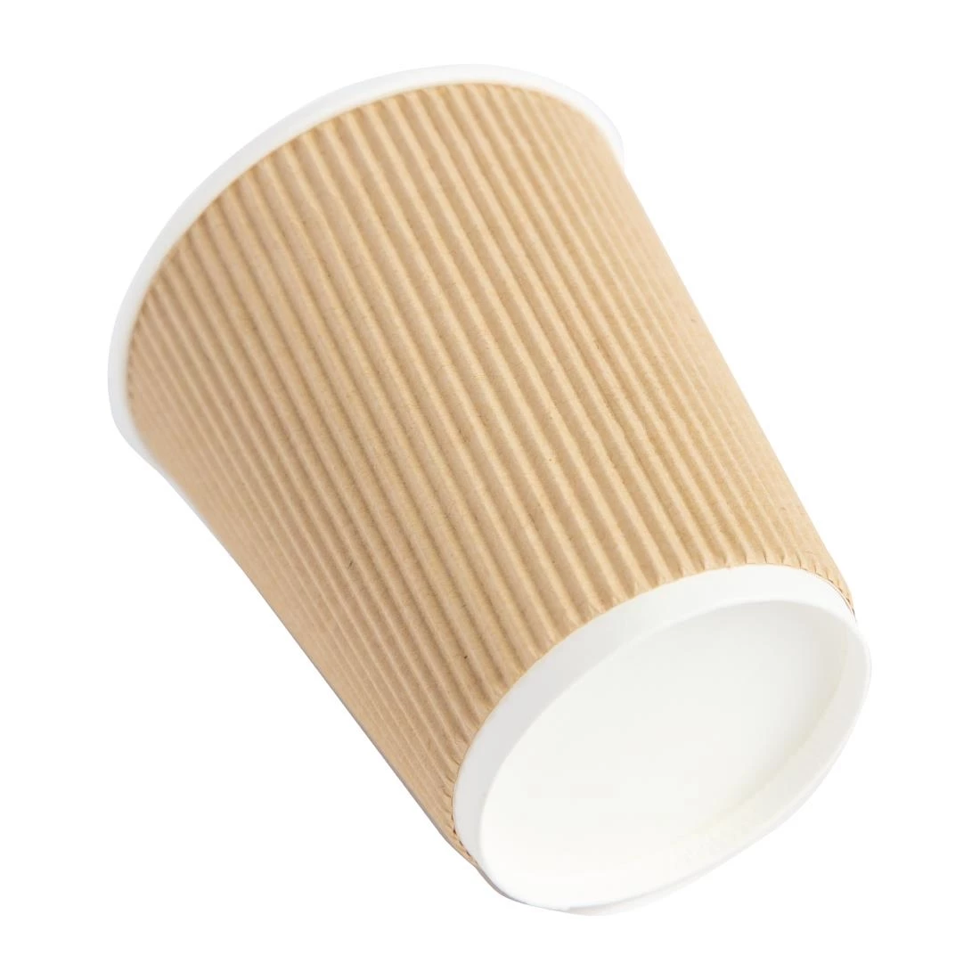 Best Sale 🛒 Fiesta Recyclable Coffee Cups Ripple Wall Kraft 225ml / 8oz 🛒 3 Best Sale 🛒 Fiesta Recyclable Coffee Cups Ripple Wall Kraft 225ml / 8oz 🛒 - Image 3