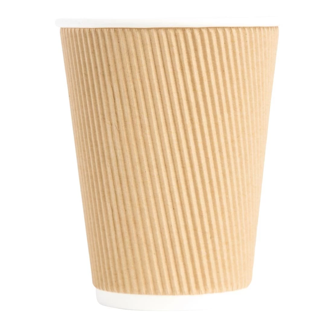 Best Pirce 👏 Fiesta Recyclable Ripple Wall Takeaway Coffee Cups Kraft 340ml / 12oz 🔥 4 Best Pirce 👏 Fiesta Recyclable Ripple Wall Takeaway Coffee Cups Kraft 340ml / 12oz 🔥 - Image 4