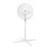 Best deal 🛒 Status 16" Oscillating White Stand Fan 🧨