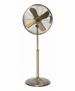 Hot Sale ๐ฅ Status 16" Oscillating Antique Brass Stand Fan ๐