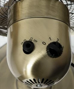 Hot Sale 🔥 Status 16" Oscillating Antique Brass Stand Fan 🌟 -Cleaning & Janitorial Supplies Shop gr390 new22 5095