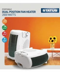 Buy 👏 Status Portable Dual Position Fan Heater 2kW 💯 -Cleaning & Janitorial Supplies Shop hc272 box