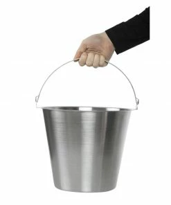 Promo 🌟 Jantex Stainless Steel Bucket 12Ltr 🔥 -Cleaning & Janitorial Supplies Shop j807 new22 3484