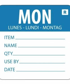 Promo ✔️ Vogue Removable Day Of The Week Label Monday (Pack Of 500) 😍