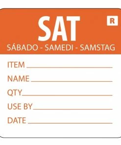 Brand new 💯 Vogue Removable Day Of The Week Label Saturday (Pack Of 500) 💯