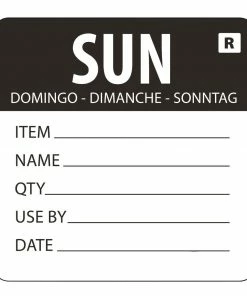 Promo 🛒 Vogue Removable Day Of The Week Label Sunday (Pack Of 500) 🔔