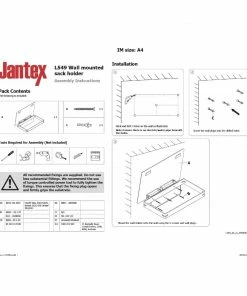 Promo 💯 Jantex Wall Mounted Sack Holder ✔️ -Cleaning & Janitorial Supplies Shop l549 label