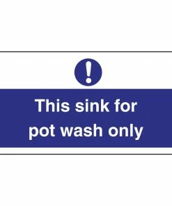 Hot Sale 🎉 Vogue This Sink For Pot Wash Only Sign 👏