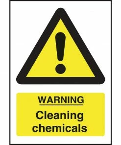 Cheap 🎉 Vogue Warning Cleaning Chemicals Sign 🧨