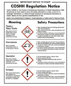 Buy 😀 Vogue COSHH Regulations Sign ✔️ 7 Buy 😀 Vogue COSHH Regulations Sign ✔️ -Cleaning & Janitorial Supplies Shop l903 cosshh