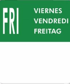 Buy 💯 Vogue Removable Day Of The Week Labels (Pack Of 7000) ✔️ -Cleaning & Janitorial Supplies Shop l935 friday label