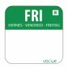 Cheap 🧨 Vogue Removable Colour Coded Food Labels Friday (Pack Of 1000) 💯