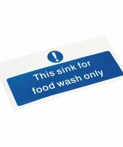 Cheapest 😍 Vogue Food Wash Only Sign ✔️ -Cleaning & Janitorial Supplies Shop l952 angle
