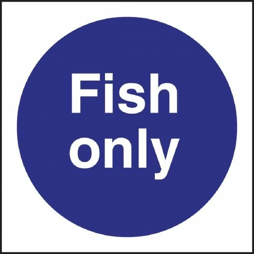 Top 10 🎉 Vogue Fish Only Sign 🔔 -Cleaning & Janitorial Supplies Shop l960 sign large