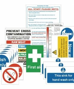 Best Sale 🎉 Vogue Bumper Hygiene Catering Sign Pack 👍