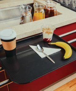 Brand new โค๏ธ Olympia Kristallon Polypropylene Fast Food Tray Black ๐ 11 Brand new โค๏ธ Olympia Kristallon Polypropylene Fast Food Tray Black ๐ -Cleaning & Janitorial Supplies Shop p501 canteen1