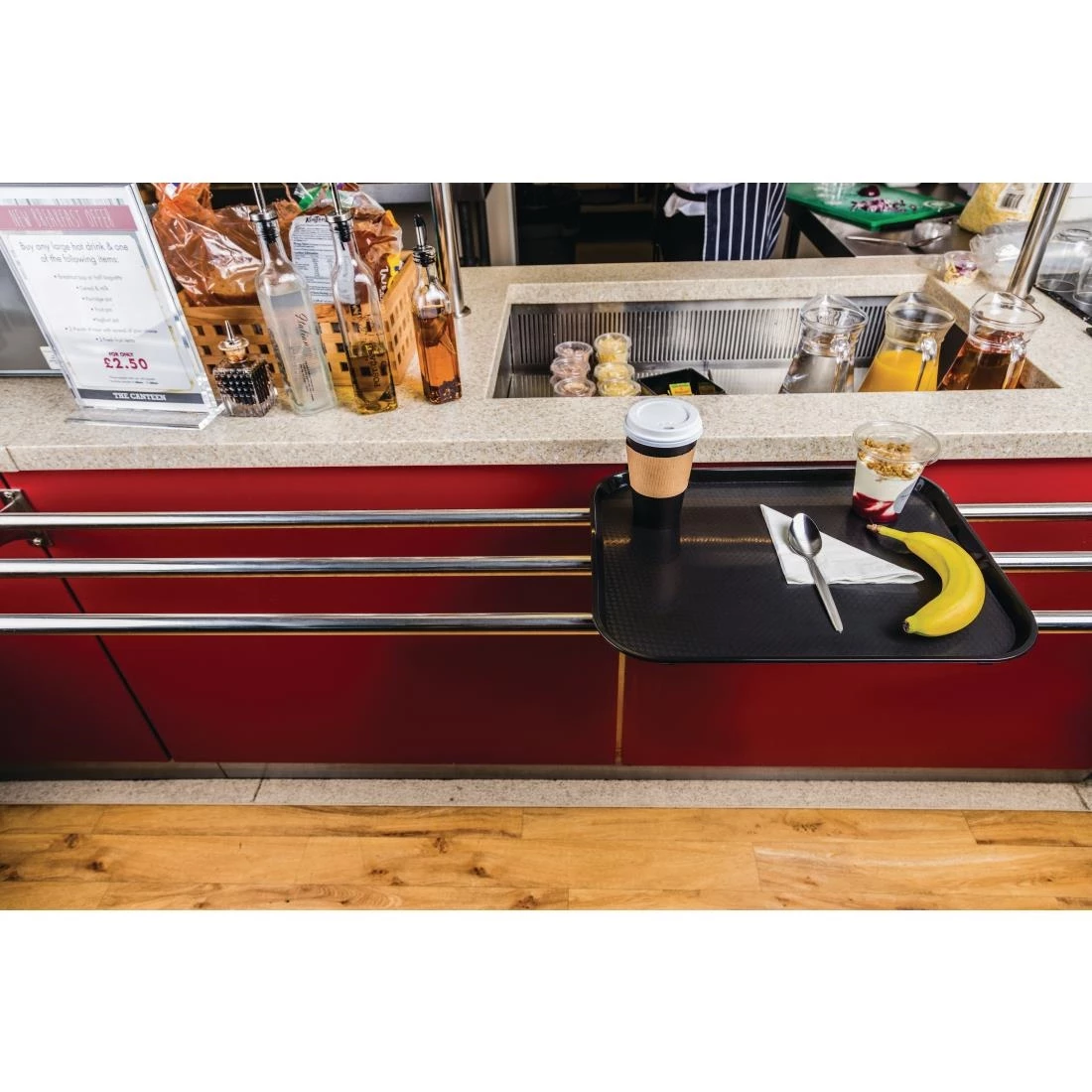 Brand new โค๏ธ Olympia Kristallon Polypropylene Fast Food Tray Black ๐ 6 Brand new โค๏ธ Olympia Kristallon Polypropylene Fast Food Tray Black ๐ - Image 6