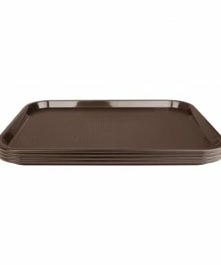 Budget 🧨 Olympia Kristallon Polypropylene Fast Food Tray Brown ✨ -Cleaning & Janitorial Supplies Shop p503 fasttraybrown3