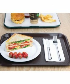 Budget 🧨 Olympia Kristallon Polypropylene Fast Food Tray Brown ✨ -Cleaning & Janitorial Supplies Shop p503 fasttraybrown4