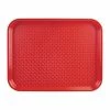 Hot Sale 🔥 Olympia Kristallon Polypropylene Fast Food Tray Red 🤩