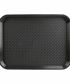 Coupon ๐งจ Olympia Kristallon Polypropylene Fast Food Tray Black Large 450mm ๐