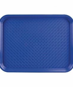 Promo ⭐ Olympia Kristallon Polypropylene Fast Food Tray Blue ⌛