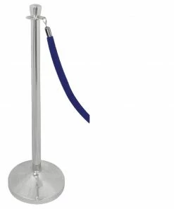 Hot Sale 🧨 Bolero Stainless Steel Flat Top Barrier Post 😍 -Cleaning & Janitorial Supplies Shop s653 y profile of base